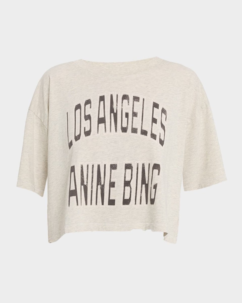 Johnny Logo-Print Cropped T-Shirt